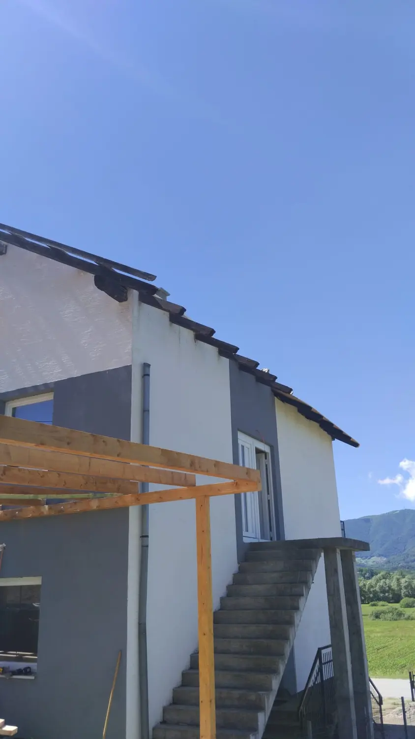 Početna faza izrade nadstrešnice